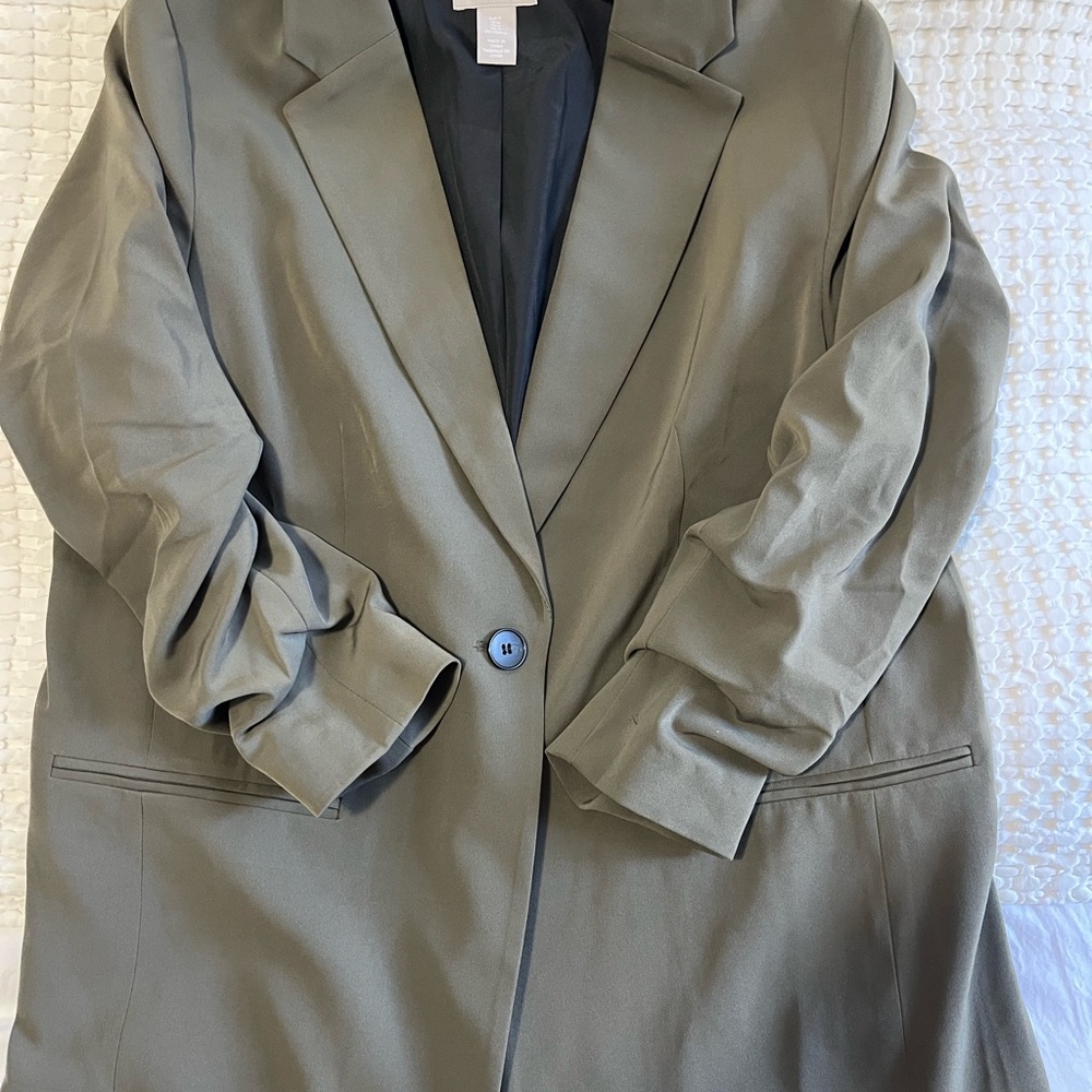 H&M Khaki Blazer Jacket